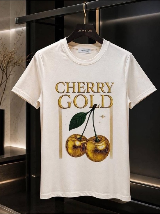 Tops - Cherry Gold Graphic Tee